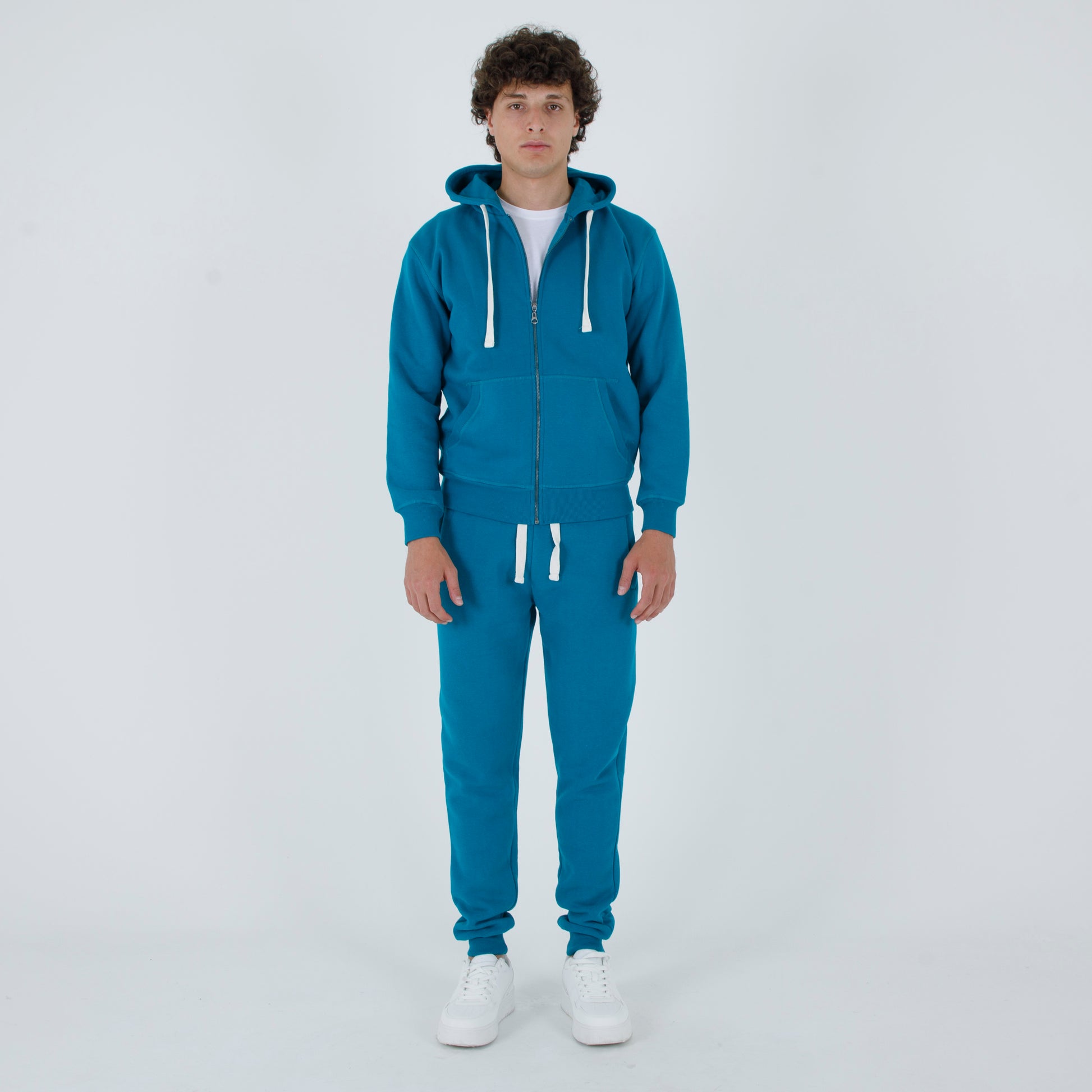 Felpa cappuccio zip
