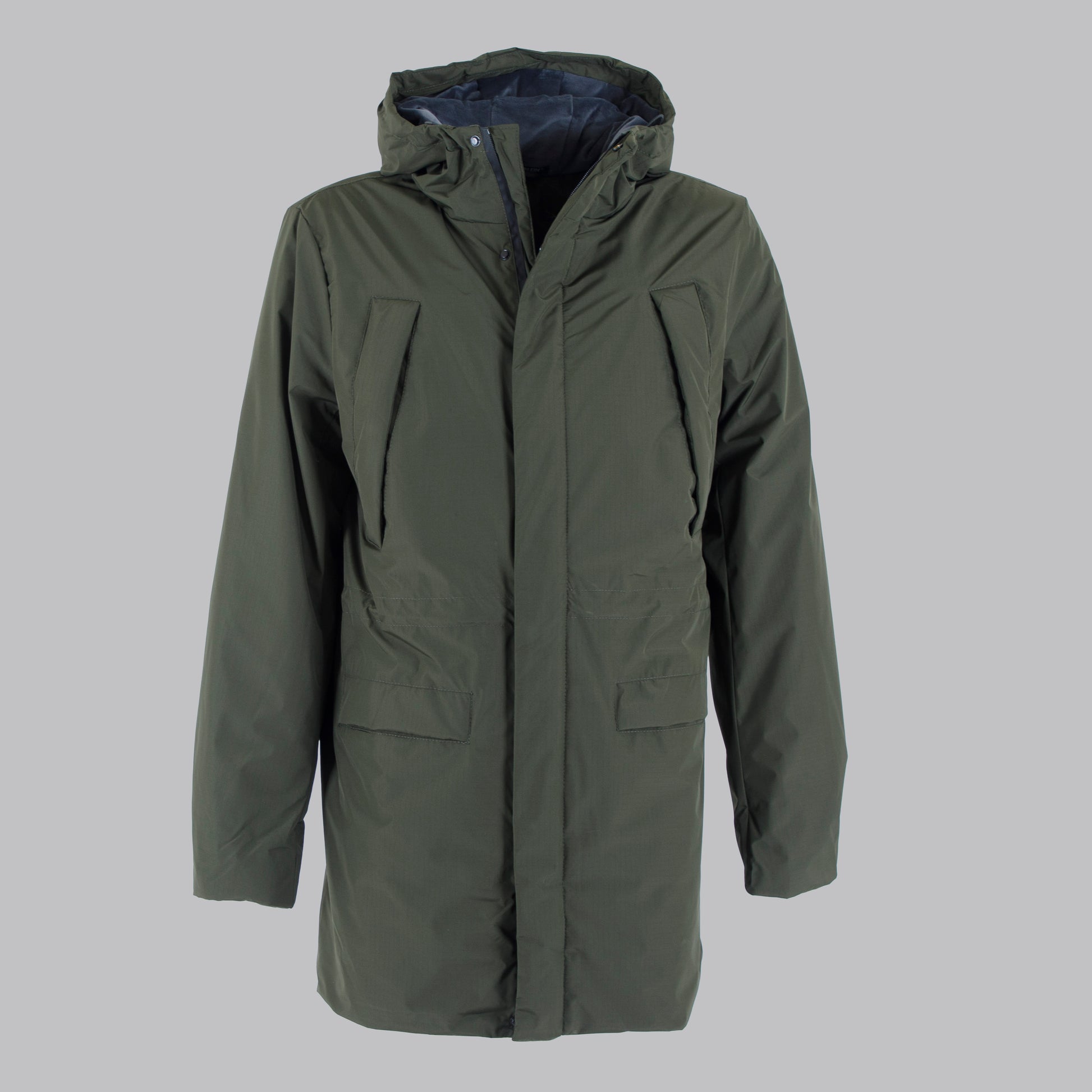 Parka in nylon con cappuccio