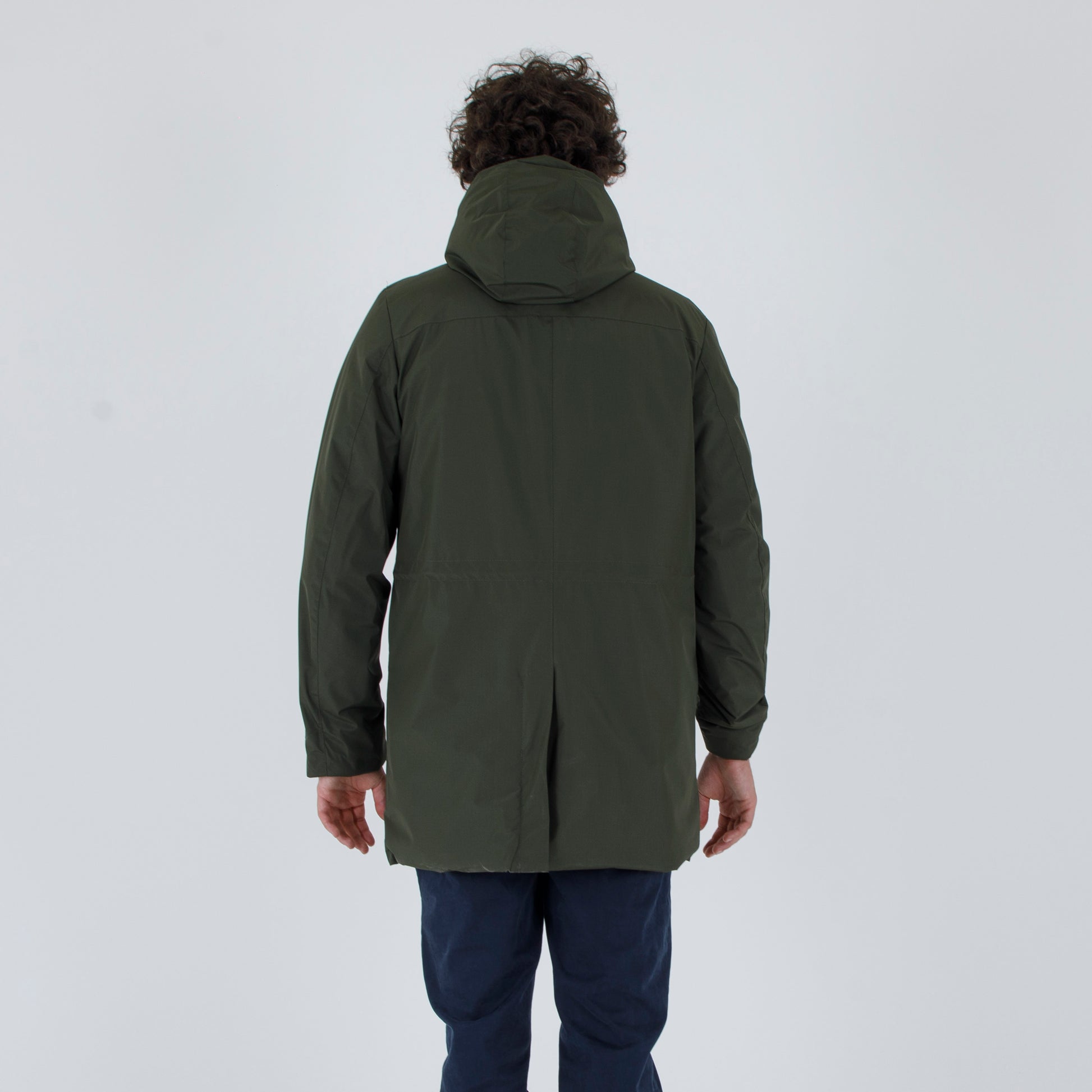 Parka in nylon con cappuccio