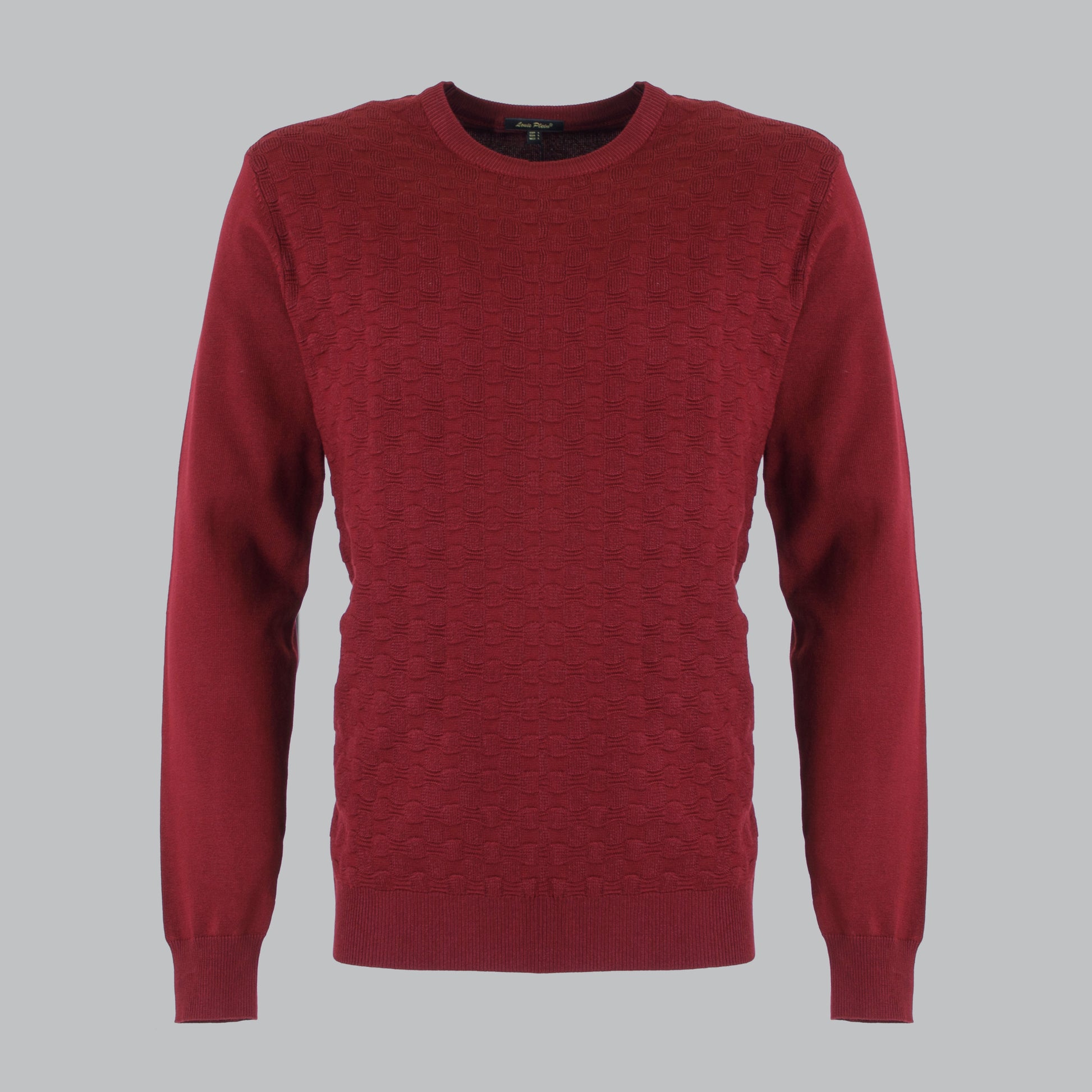 pullover jacquard girocollo