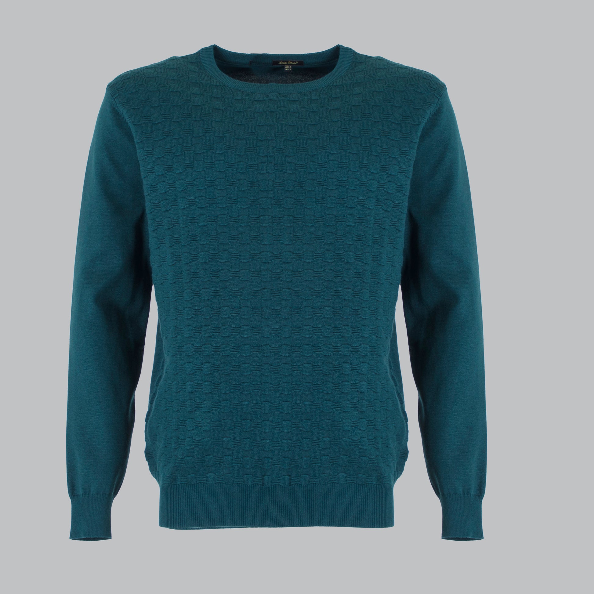 pullover jacquard girocollo