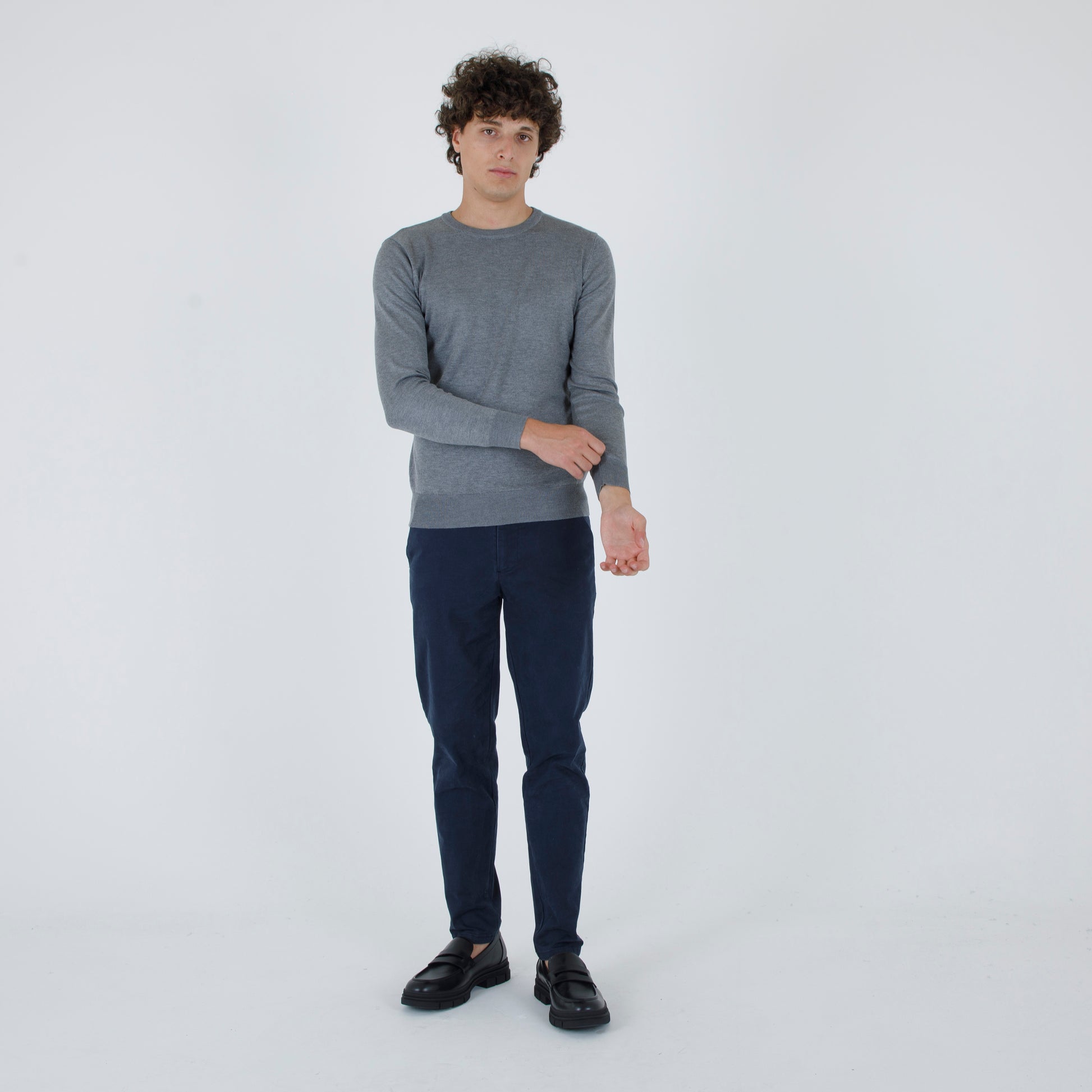 pullover girocollo rasato