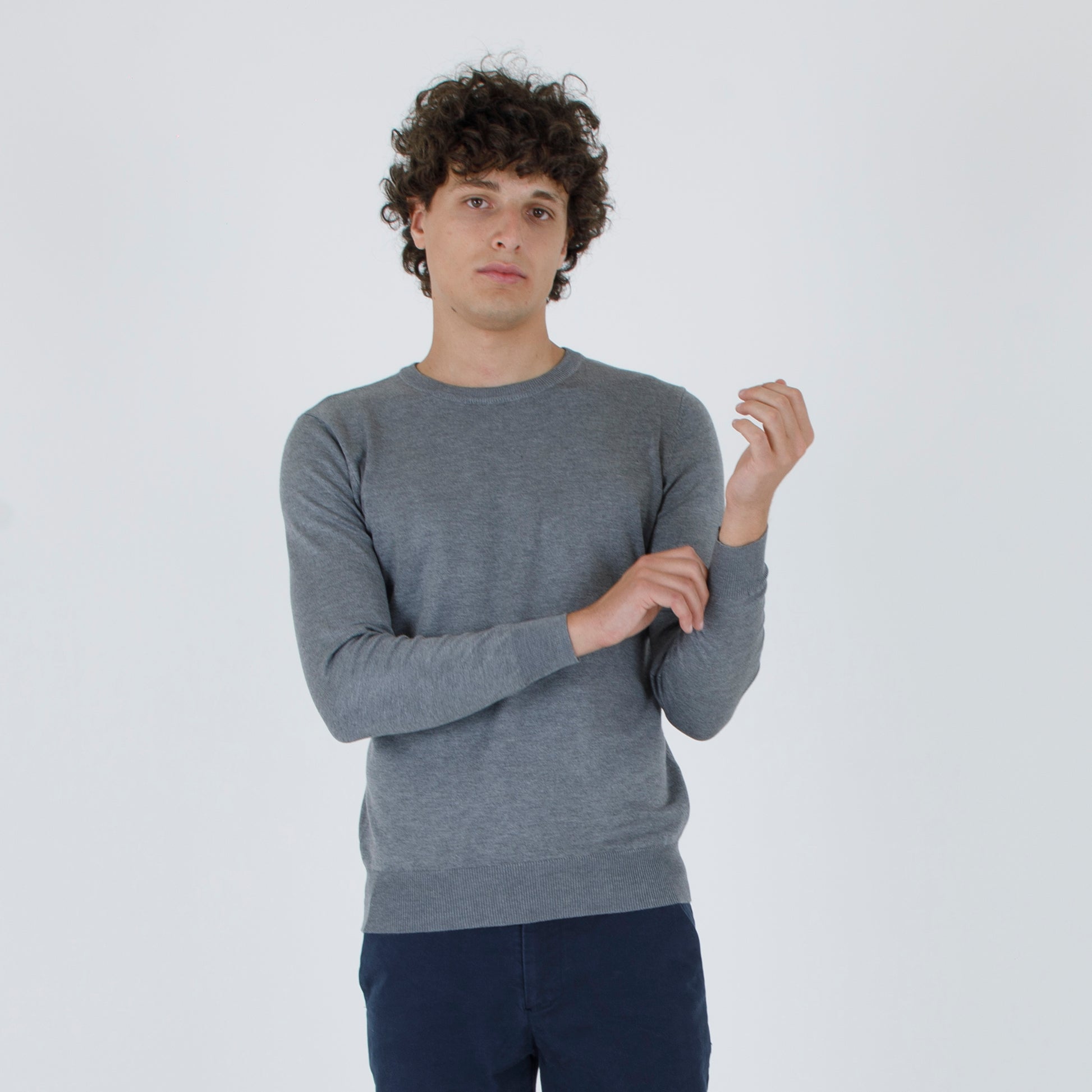pullover girocollo rasato