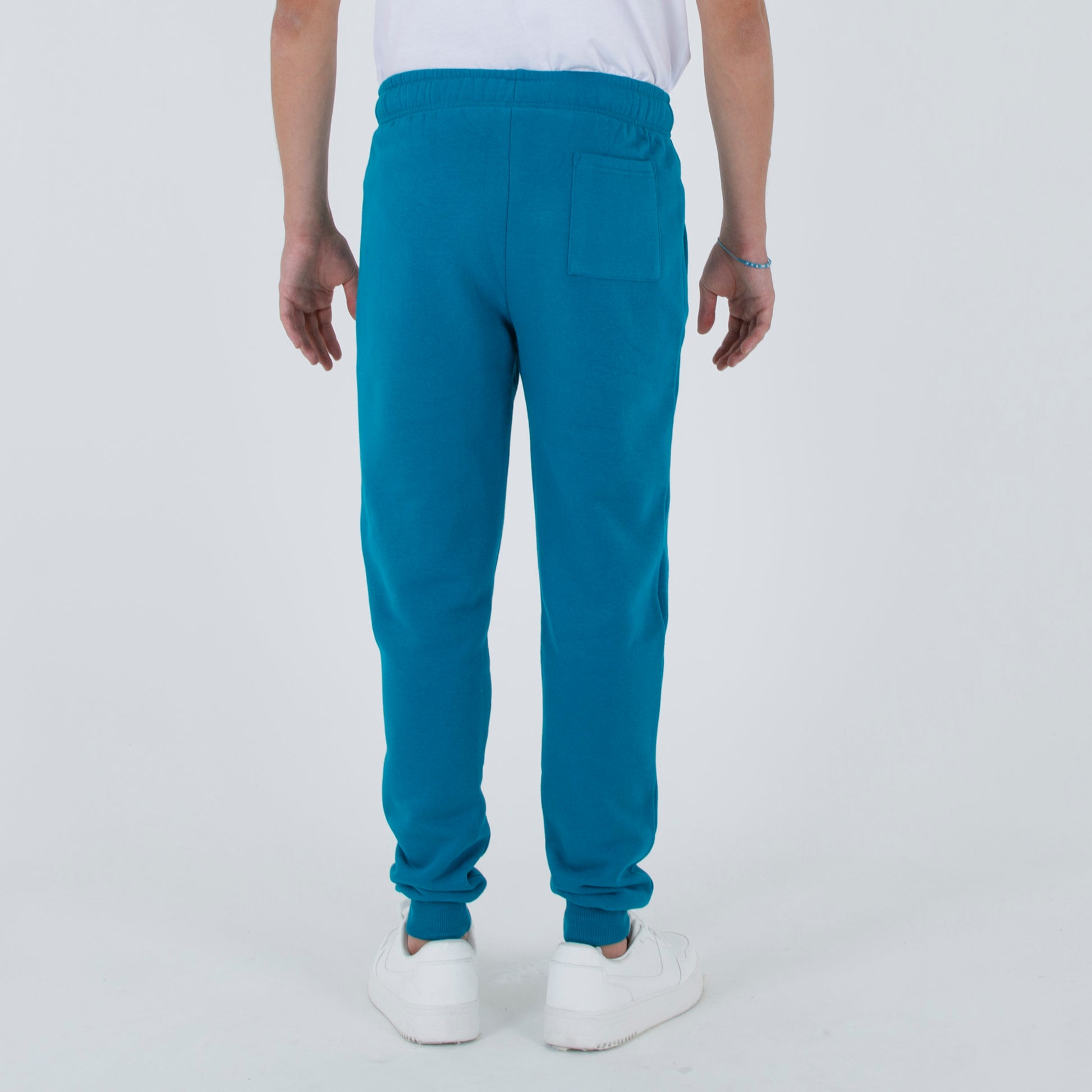 Pantalone Jogger felpa laccio contrasto
