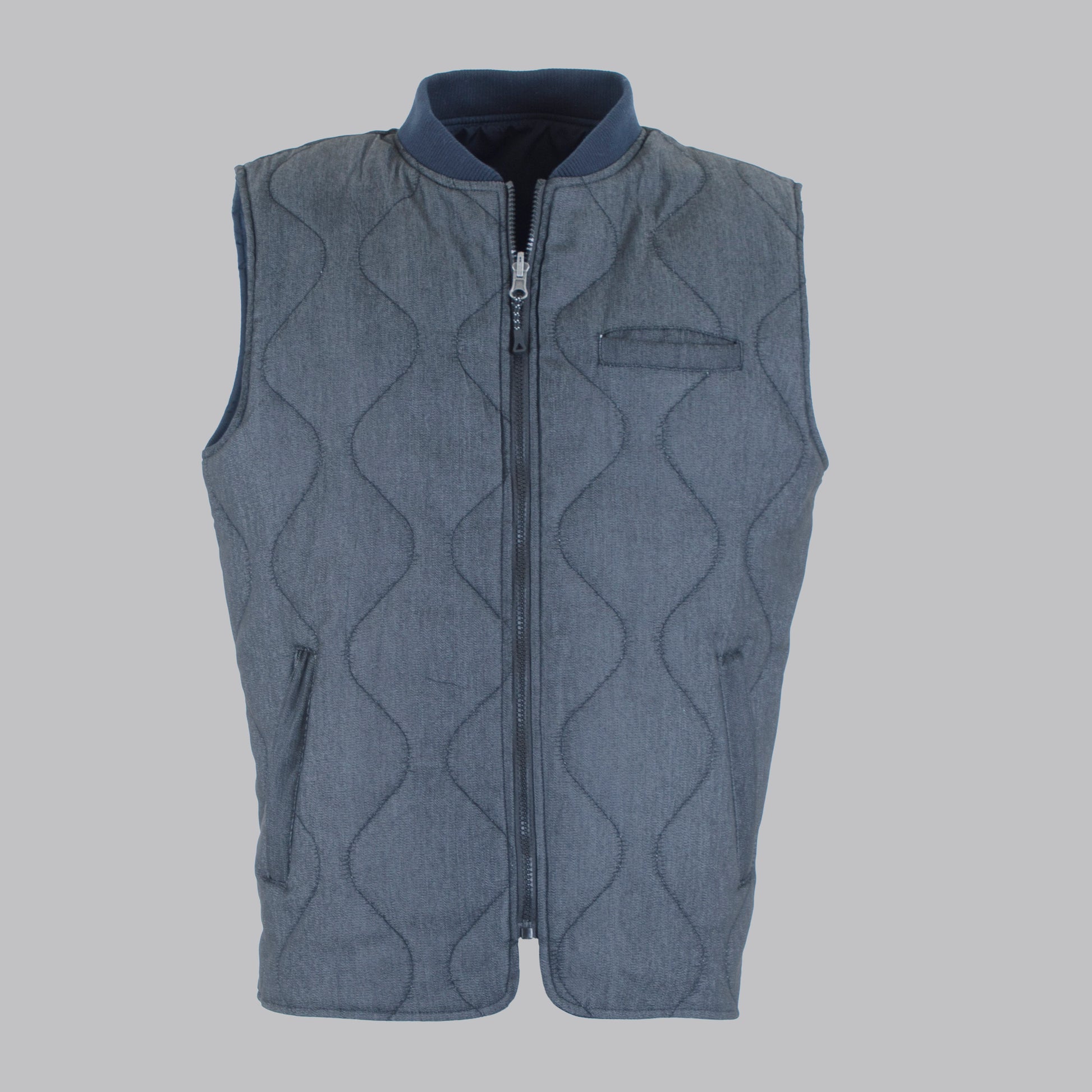 Gilet  in nylon e jeans reversibile