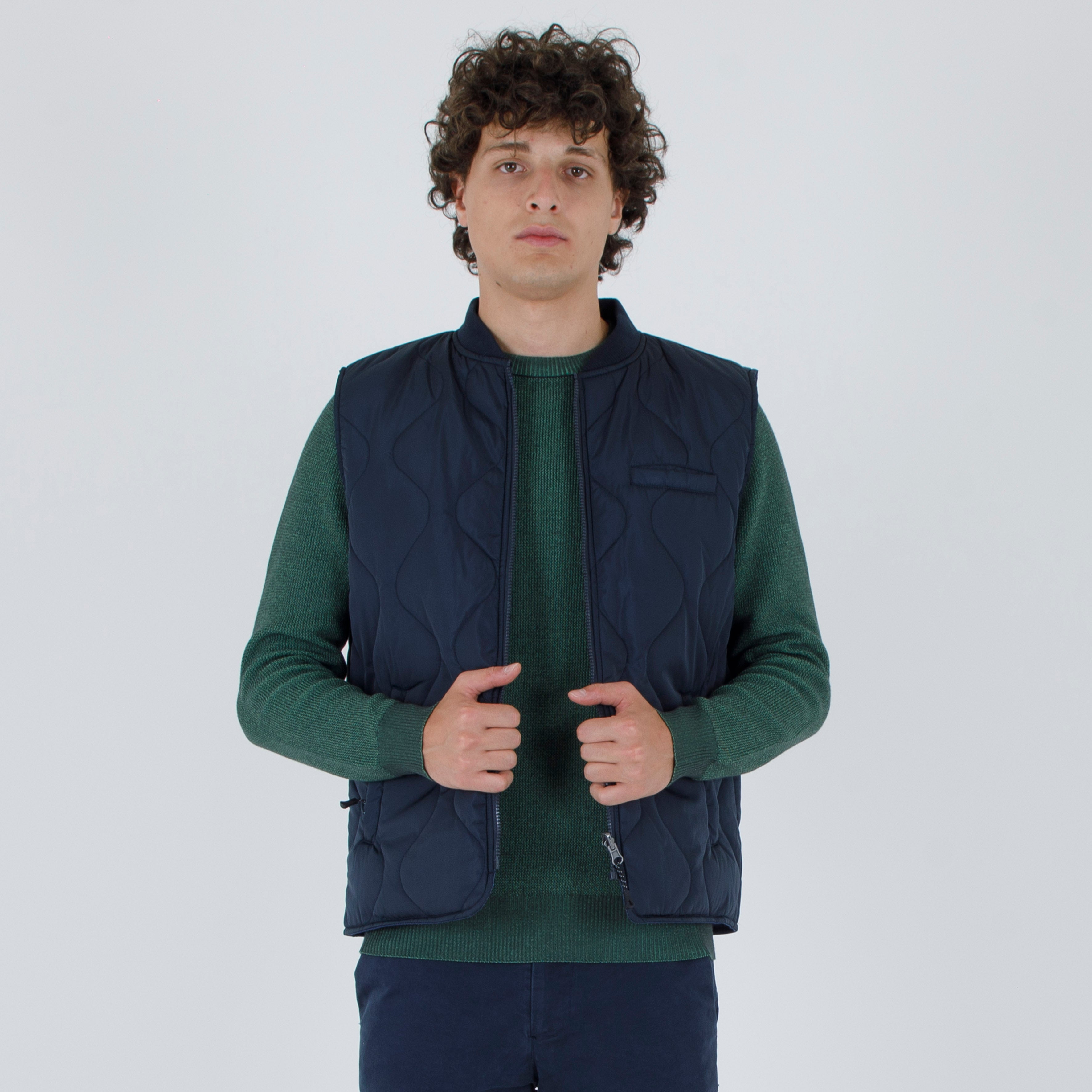 Gilet  in nylon e jeans reversibile