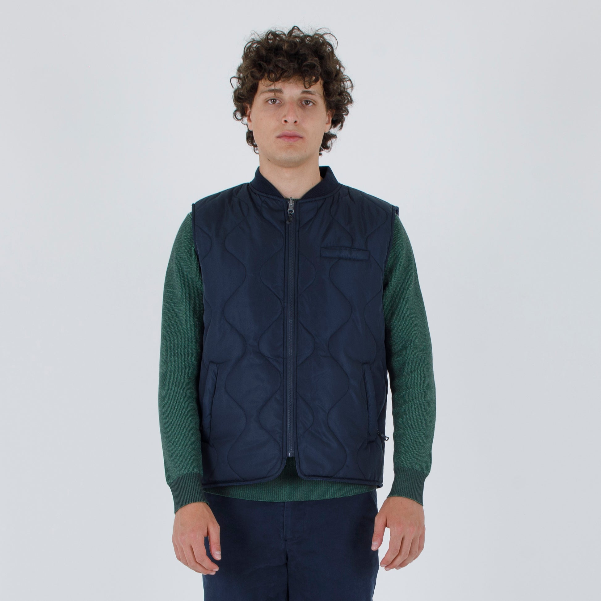 Gilet  in nylon e jeans reversibile
